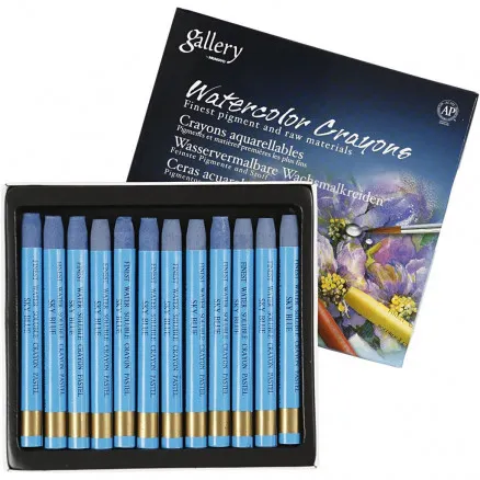Gallery Aquarell, himmelblau (337), L: 9,3 cm, 12 Stk./ 1 Pkg.
