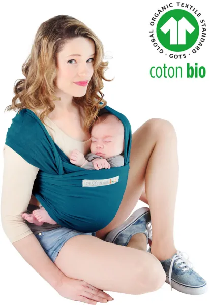 Basic ökologisches Tragetuch blau