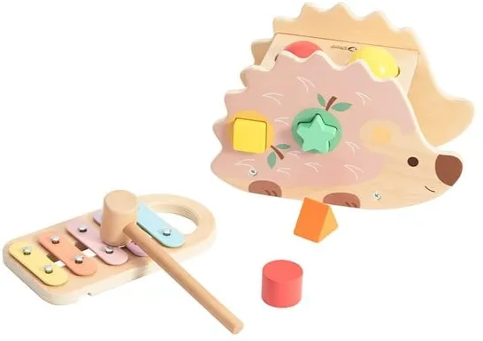 Classic World Wooden Hammer Bench Hedgehog 9 pcs.