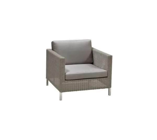 Cane-Line Connect Loungesessel - Taupe, Kissen in Taupe