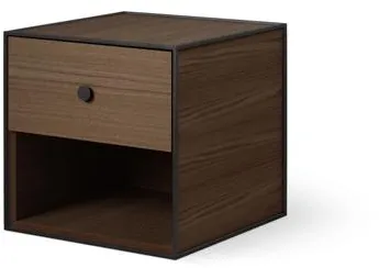 Audo Frame 35 Mit 1 Schublade 35x35x35 Geräucherte Eiche