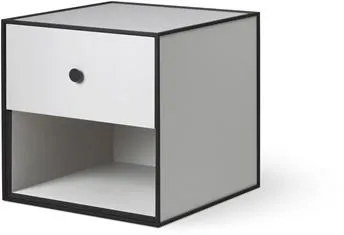Audo Frame 35 Mit 1 Schublade 35X35X35 Hellgrau