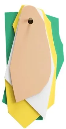 Valerie Objects Schneidebrett/Aufhängung Grün/Gelb/Weiß/Pink