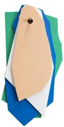 Valerie Objects Schneidebrett/Aufhängung Grün/Blau/Weiß/Pink