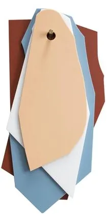 Valerie Objects Schneidebrett/Aufhängung Braun/Blau/Weiß/Pink