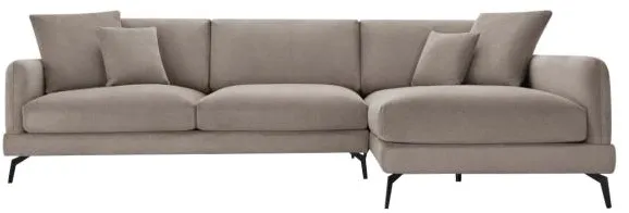 Furnhouse Maggie rechtsgewandt Stoff hellbraun 293x165x98cm