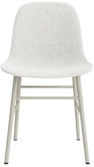 Normann Copenhagen Form Esszimmerstuhl Gepolstert Gruppe 5 Hellgrau/Stahl