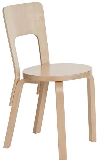 artek 66 Esszimmerstuhl Birke